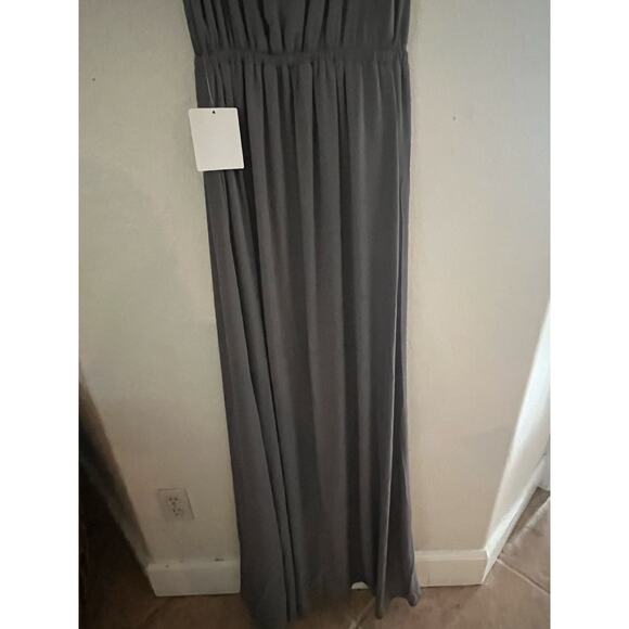 Show Me Your Mumu Women's S Kendall Maxi Dress Charcoal Gray Formal - Picture 7 of 13